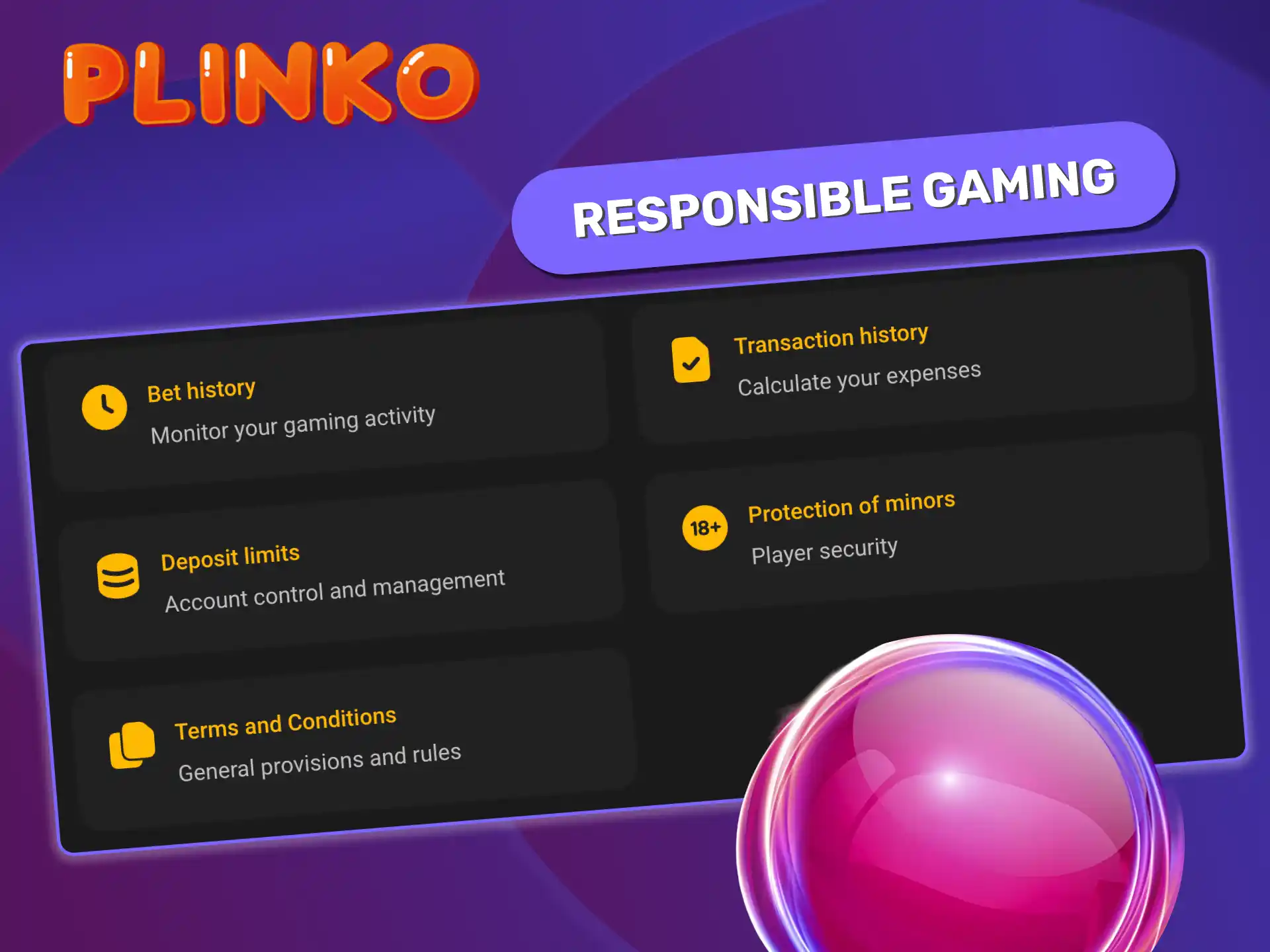 Plinko safety rules and signs of gaming addiction explained.