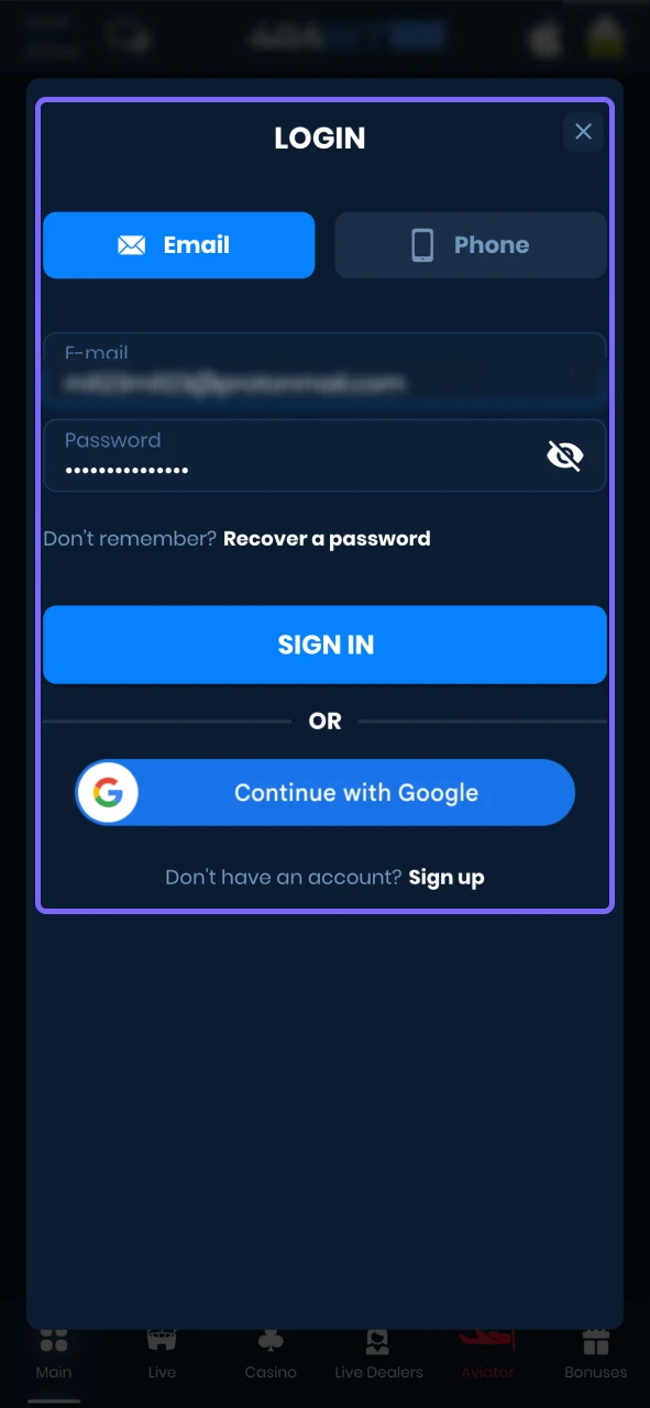 Open the Plinko Game app from your home screen, then register or log in to start playing.