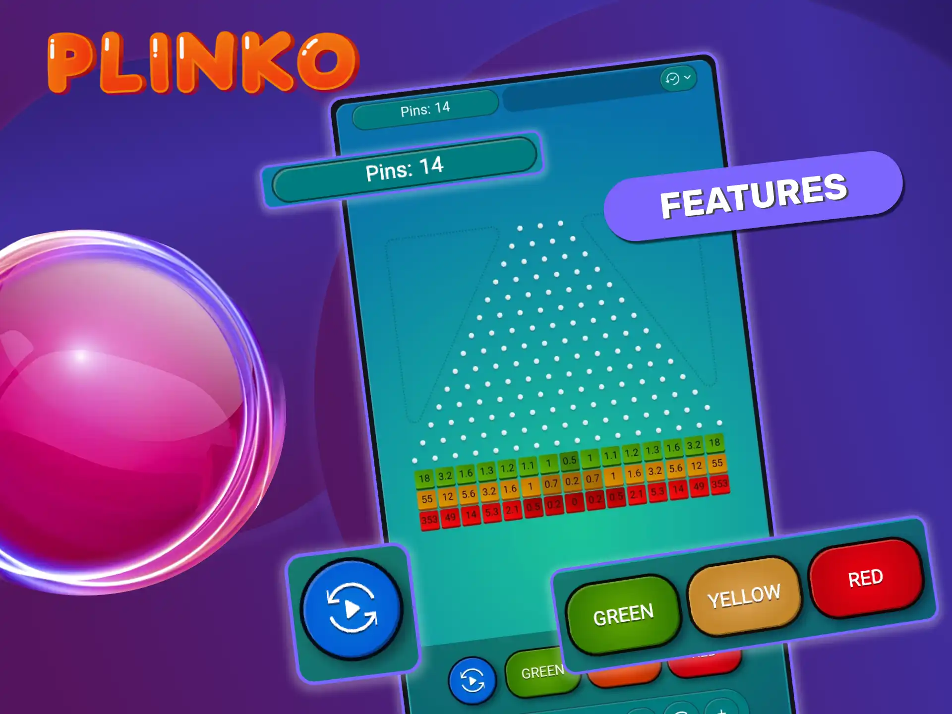 Use Plinko Spribe’s auto mode and risk color selection to control your game and improve your winning chances.