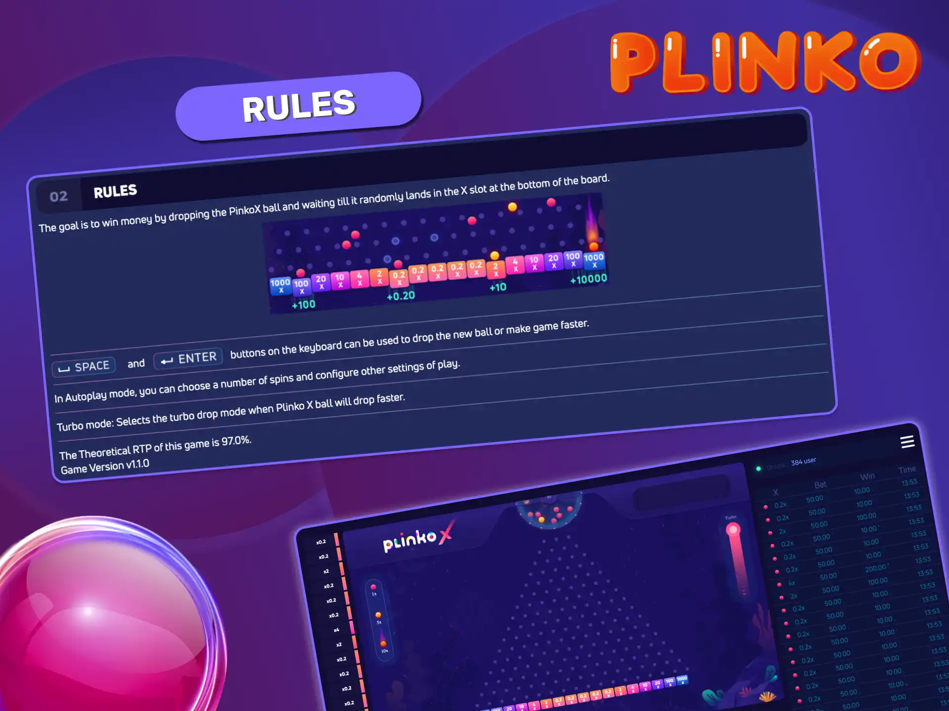 Use Turbo or Autoplay in Plinko X for faster drops, switch between demo and real mode anytime.