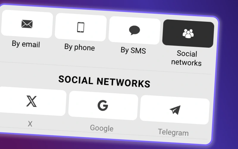 Connect your social media account to start playing Plinko instantly.