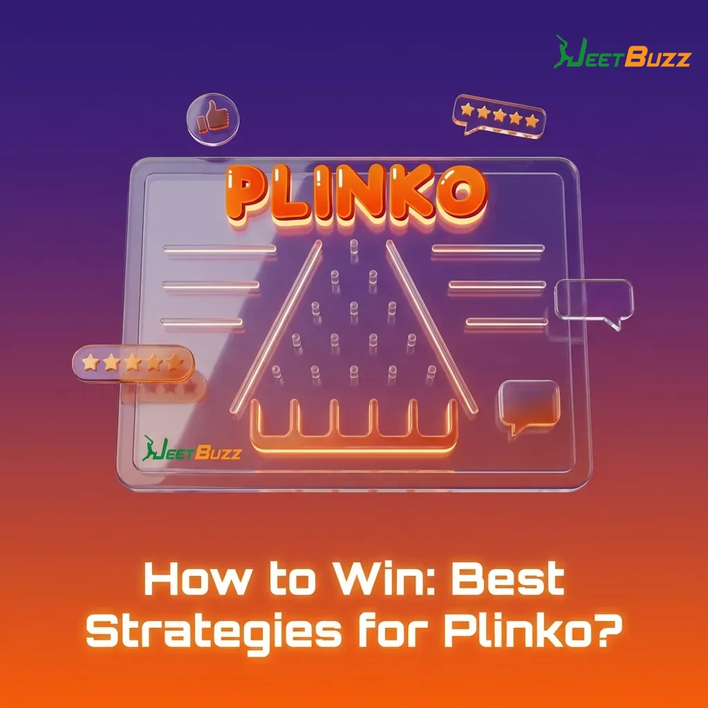 Plinko game board showing low-risk betting strategy with small chips and multiplier zones highlighted