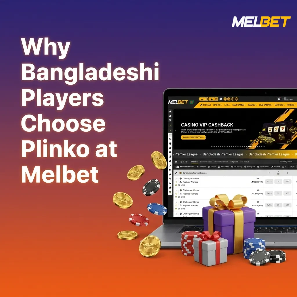 Bangladeshi players choosing Plinko at Melbet with 24/7 support, 97% RTP, and flexible betting from 10 to 100,000 BDT
